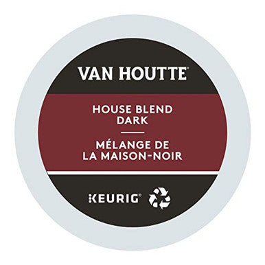 Van Houtte Original House Blend Dark Single Serve Keurig K-Cup pods, 12ct, (Imported from Canada)